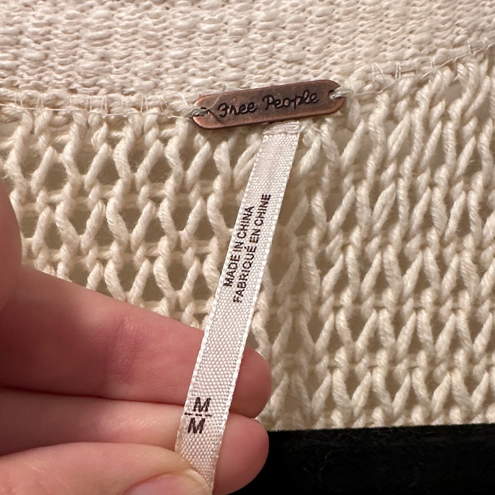 Free People Ivory Knit Sweater - Picture 2 of 5
